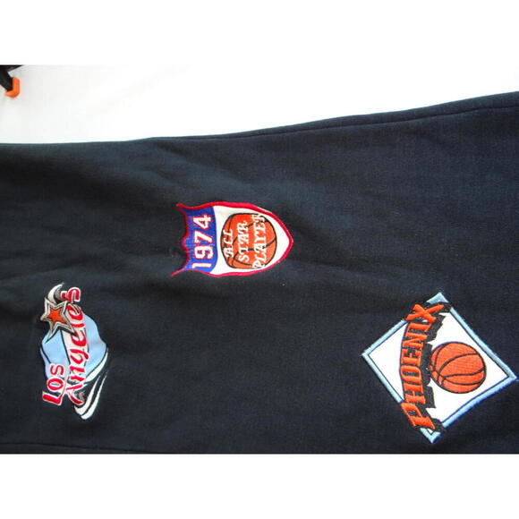 Black Sweatpants with Various Sports Team Patches - Picture 5 of 6